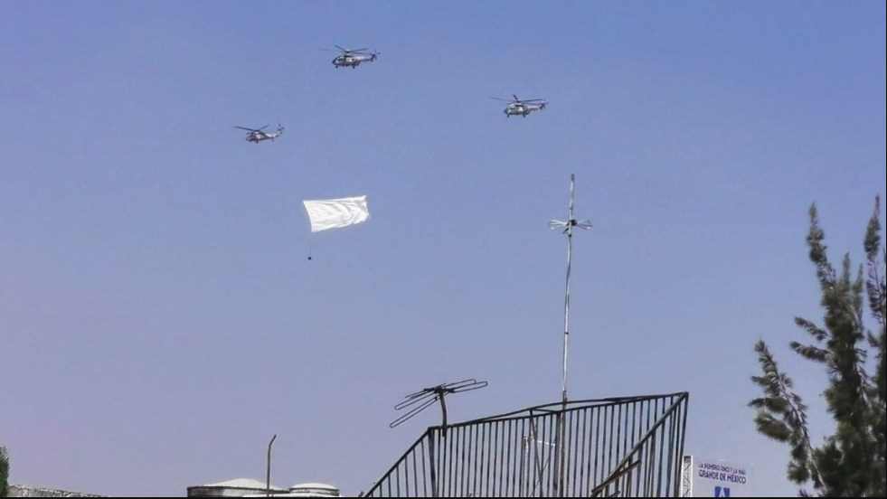 Helicópteros con bandera blanca sobrevolaron la CDMX por esta razón