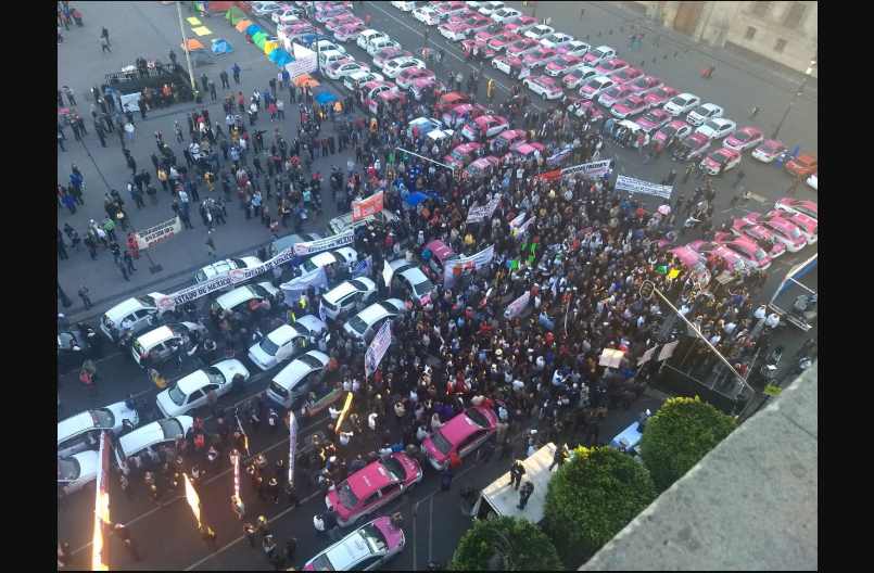 Taxistas se manifestaran por segunda vez el próximo lunes en la CDMX