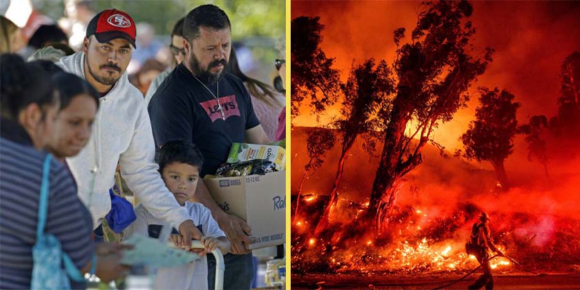 Incendio en California amenaza a migrantes; reciben información en español