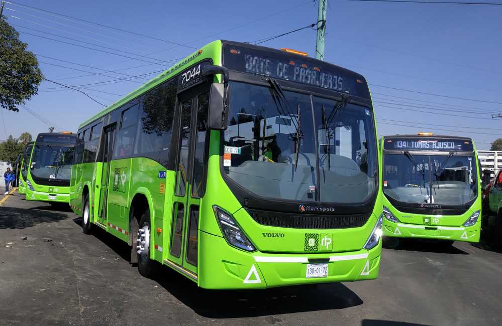 RTP pone en ruta nuevos autobuses Euro 6; flotilla ‘Benito Juárez’