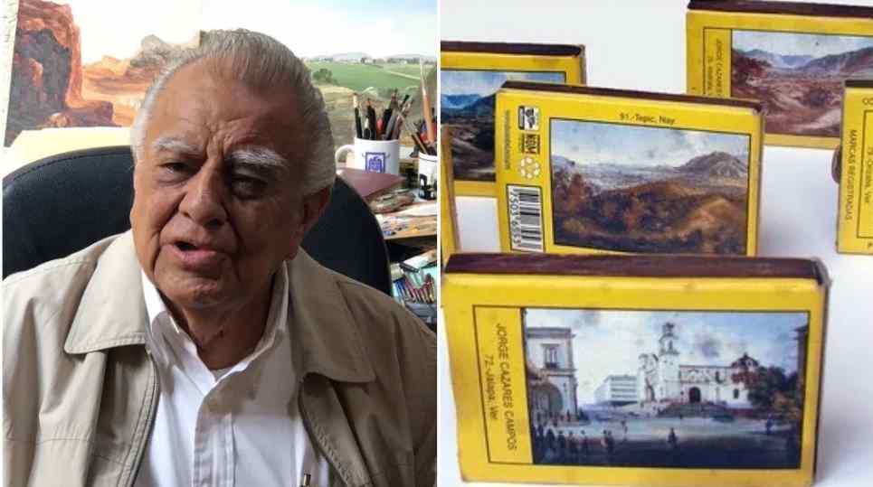 Muere  Jorge Cázares, autor de los paisajes en las cajas de cerillos