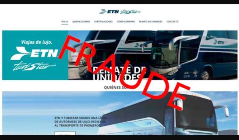 Guardia Nacional alerta sobre fraude en página falsa de línea de autobuses