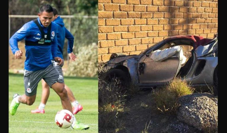 El futbolista Javier Cortés sufre accidente automovilístico