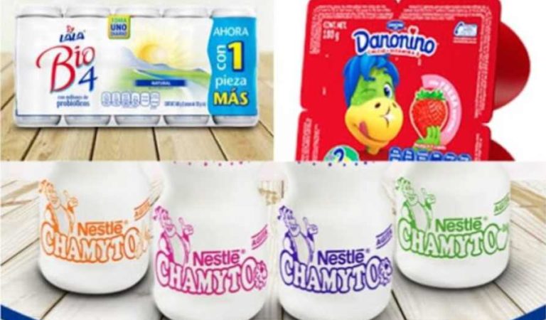 Productos lácteos Chamyto, Danonino, Lala Bio4 y Época Cool incumplen la norma: Profeco