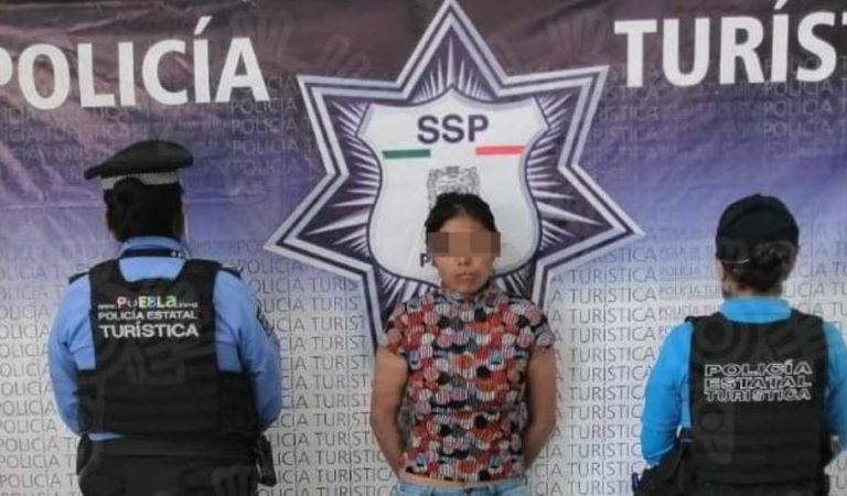 Mujer amarró y abandonó a su hija de 1 año 6 meses en un parque de Puebla; ya fue detenida