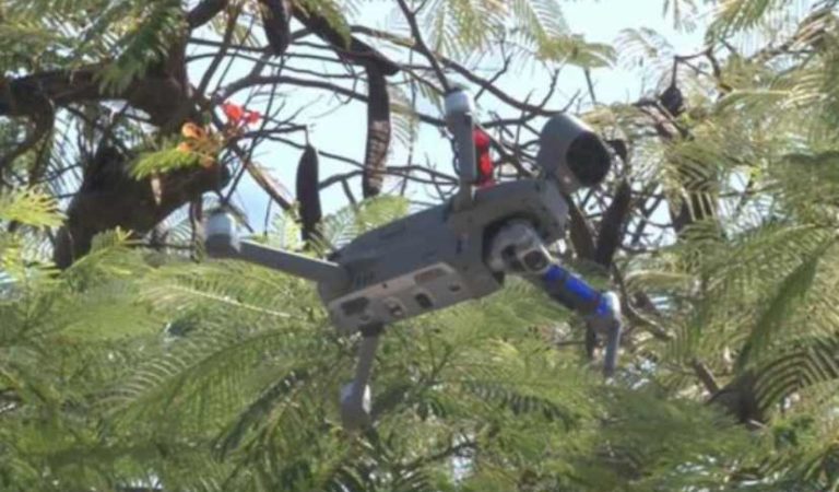 Usan drones para evitar concentraciones en parques y plazas de Morelos ante coronavirus