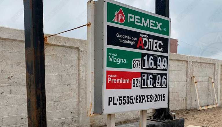 Gasolina a 17 pesos en Coatzacoalcos, Veracruz