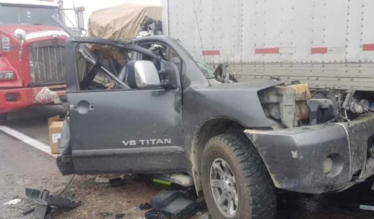 Carambola en autopista Monterrey-Saltillo deja 2 muertos y al menos 8 heridos | VIDEO