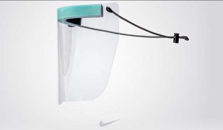 Nike fabrica protectores faciales para médicos que luchan contra el Covid-19