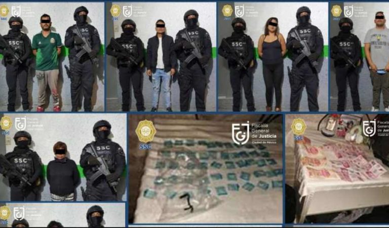 Detienen a 11 personas y decomisan mil dosis de marihuana en Iztacalco