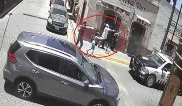 Sujetos atacan a balazos a policías en Zacatecas; ambos salen ilesos (video)