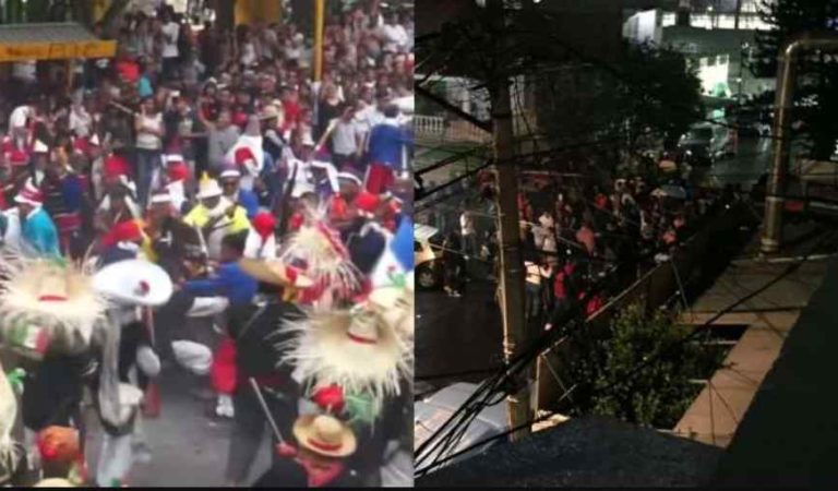 Ni el Covid-19 los detiene, vecinos de Peñón de los Baños realizan fiesta masiva (video)
