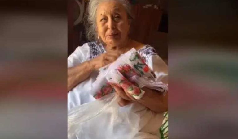 Abuelita no podía vender sus costuras; nieto hizo un TikTok y se vuelve viral