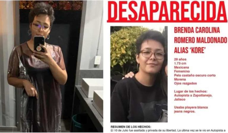 Ella es ‘Kore’ y desapareció en la autopista de Guadalajara; alcanzó a pedir ayuda por celular
