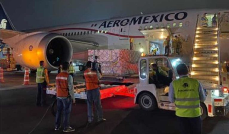 Llegará a México vuelo de China número 24 con insumos para combatir Covid-19