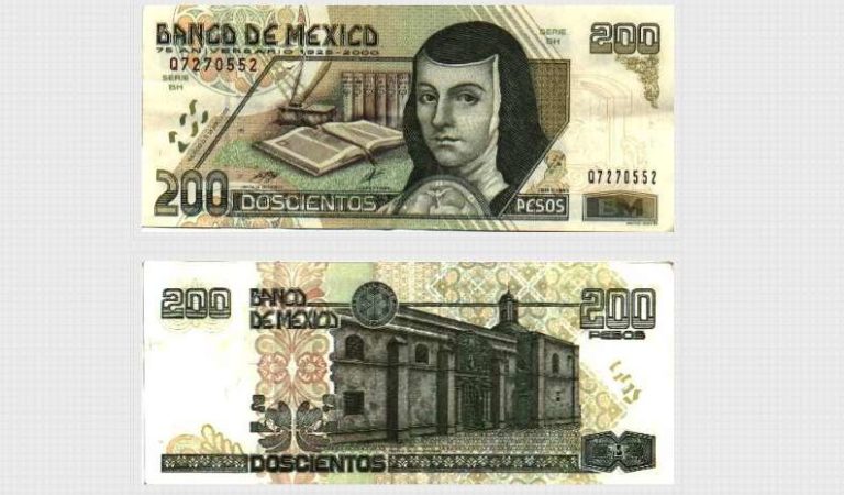 Billetes de 200 con Sor Juan Inés de la Cruz, se venden en 2 mil pesos
