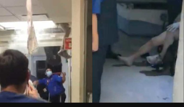 ¡Al estilo de ‘El Chapo’! Paciente intenta escapar de hospital en Nuevo León | VIDEOS