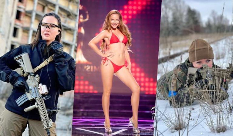 Miss Ucrania sale a defender a su país, así posa con arma | Foto